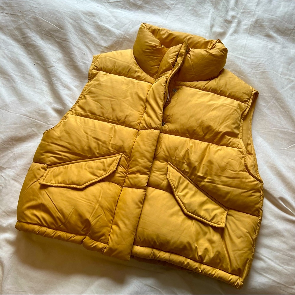Yellow Puffer Vest